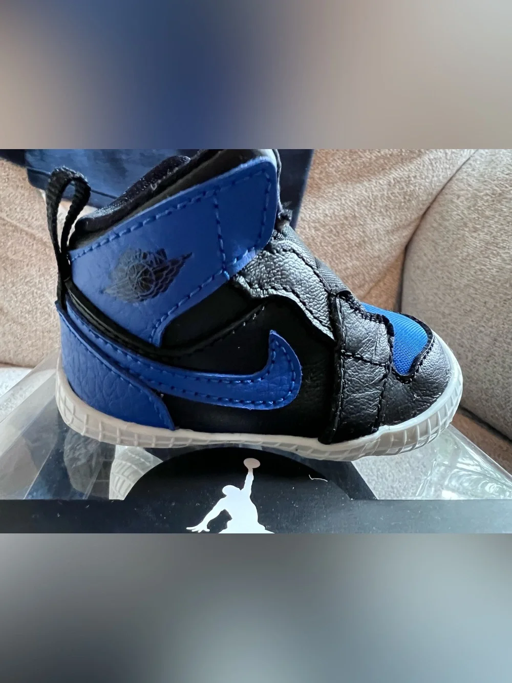 Nike Baby Jordan Sneaker - Black and Blue New In Box